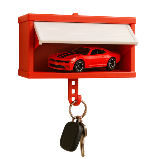 1:64 Diecast Car Garage Keychain Holder {Colour Random}